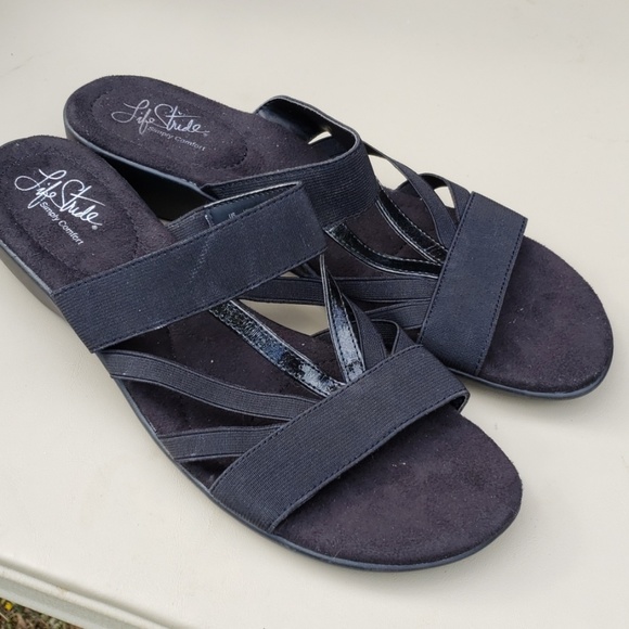 Life Stride Shoes | Lifestride Black Sandals Size W | Poshmark